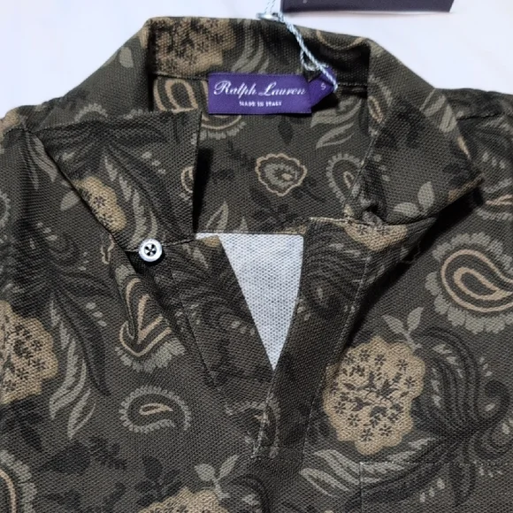 Ralph Lauren Black and Tan Casual Button Down Shirt - Picture 11 of 12